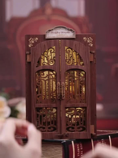 Boutique de livres miniature DIY Hiboux – Kit 3D en bois avec éclairage pour décoration créative