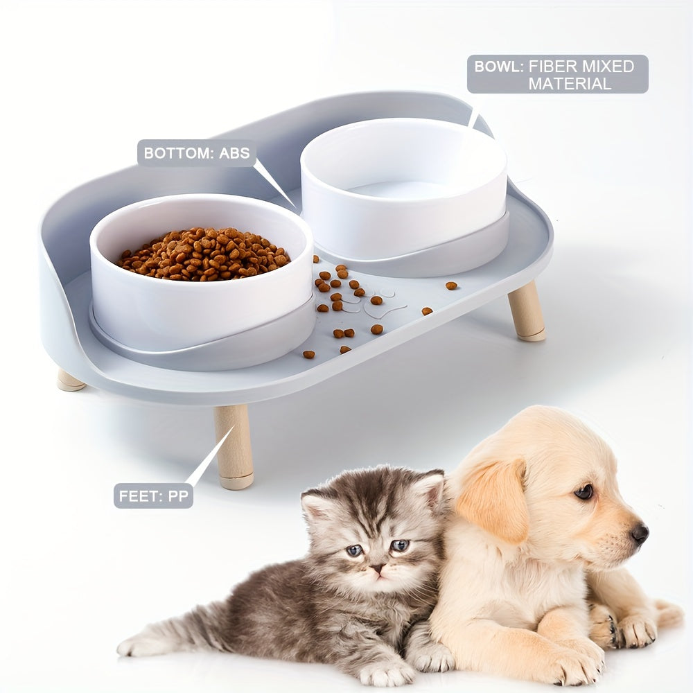 Gamelle double surélevée pour animaux – Repas confortable et sain pour chats et chiens