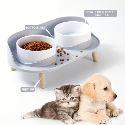 Gamelle double surélevée pour animaux – Repas confortable et sain pour chats et chiens