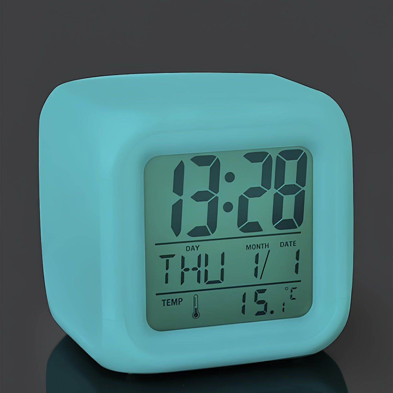 Réveil digital LED – Affichage de la température et prévisions météorologiques, fonction silencieuse