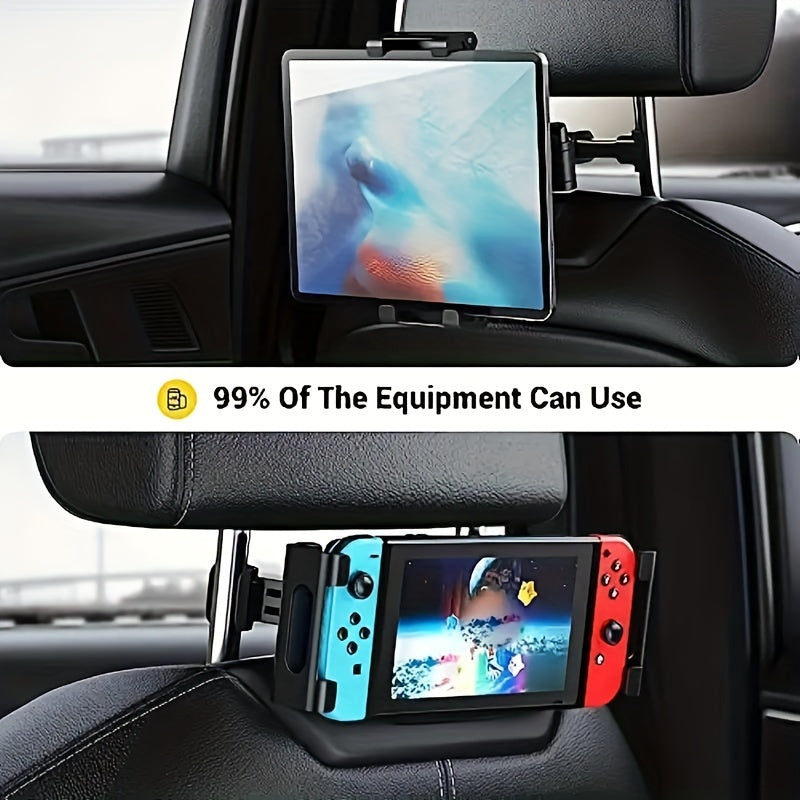 Support Tablette pour Appuie-tête de Voiture – Fixation Réglable pour Tablettes et Smartphones