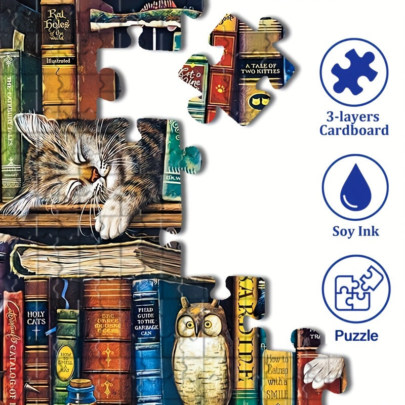 Puzzle Chat sur Étagère – Pour les Amoureux des Puzzles et des Chats