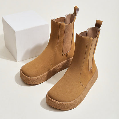 Bottines Chelsea confortables pour femmes - Bottines chaudes et élégantes