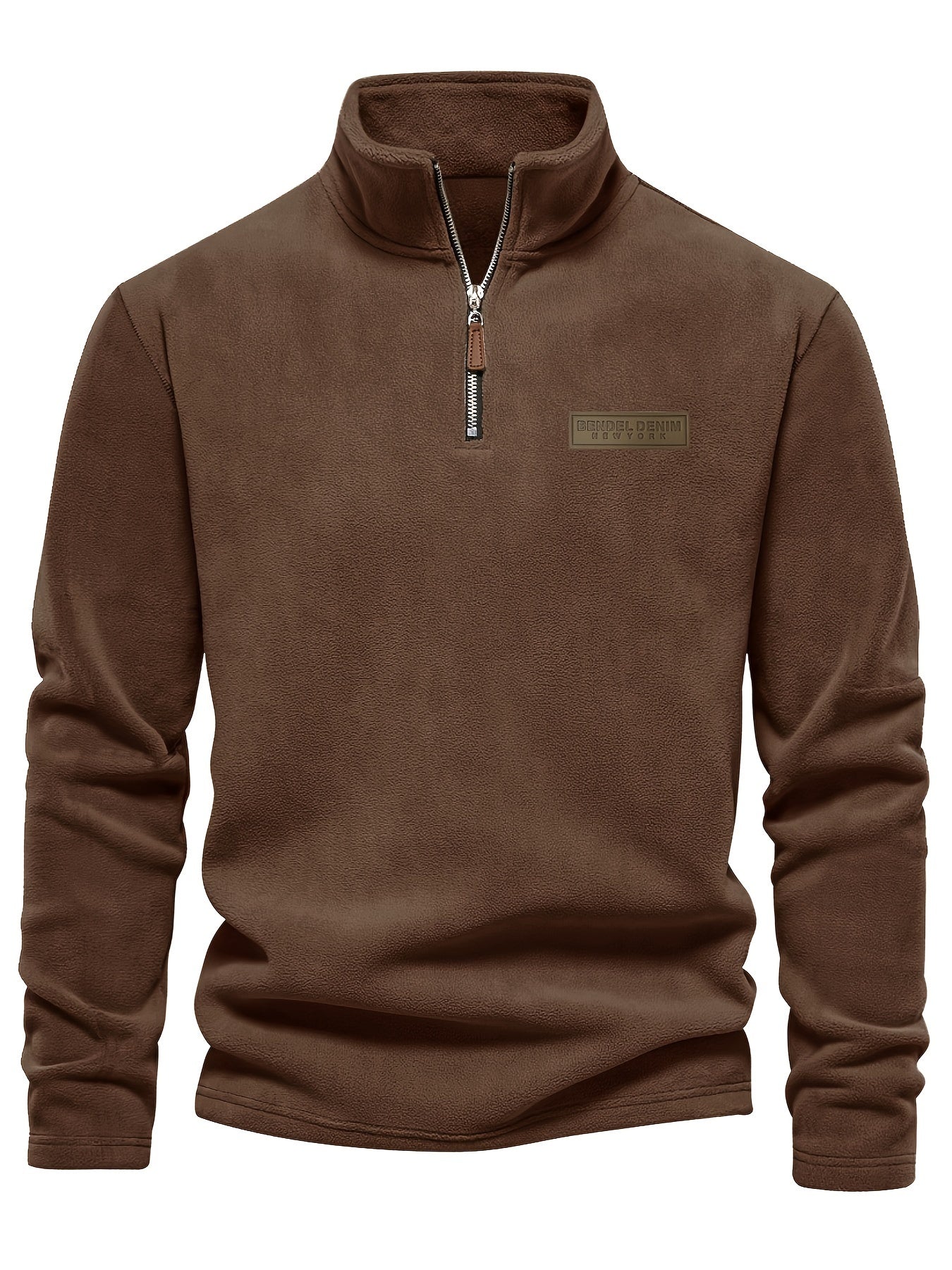 Pull-Over Demi-Zip Doublé en Polaire - Confortable et Chaud pour les Jours Froids