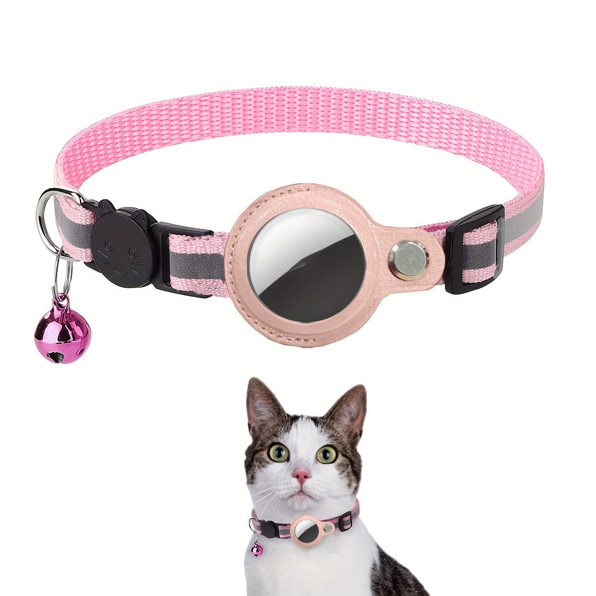 Collier pour chat réfléchissant – Boucle de sécurité et clochette pour une visibilité accrue