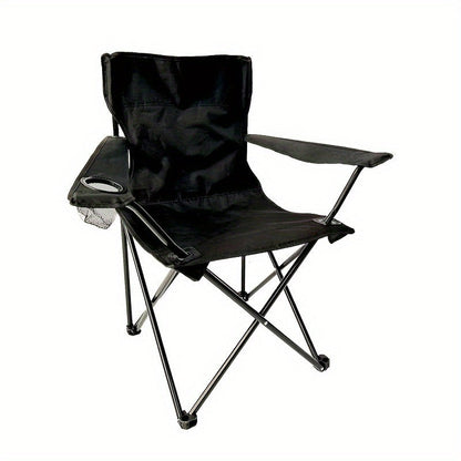 Chaise de camping pliante avec poche latérale - Cadre en acier durable pour activités en plein air