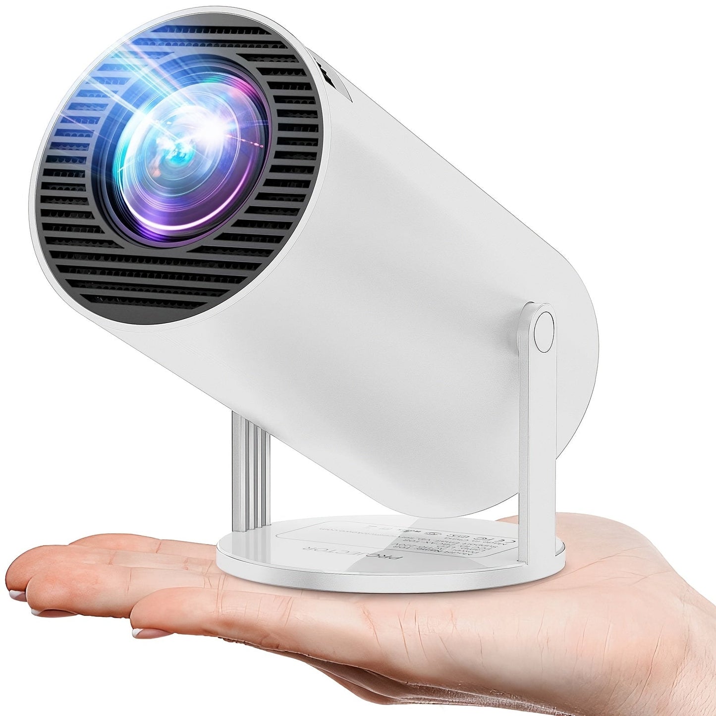 Mini Projecteur Intelligent - Projecteur Portable Rotatif à 180° pour Films en Plein Air et Streaming