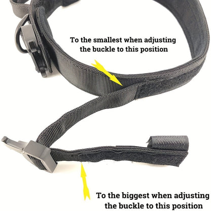 Collier tactique militaire pour chien – Réglable et durable pour chiens moyens et grands