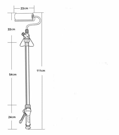 Rouleau de peinture extensible avec système d'alimentation intégré – Peinture efficace et propre