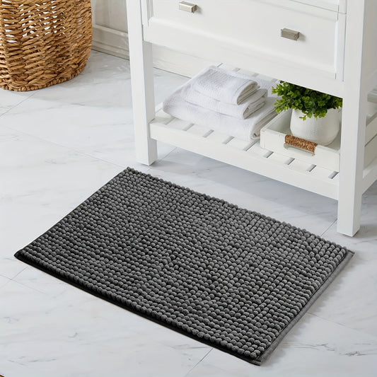 Tapis de Bain en Chenille Ultra-Doux – Parfait pour Salle de Bain ou Entrée