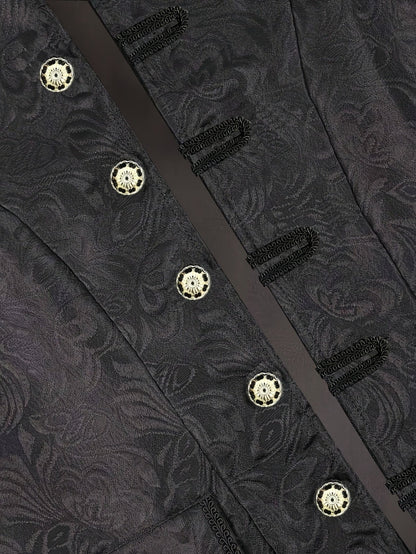 Veste Jacquard Médiévale Henri - Tenue Élégante et Stylée pour Occasions Festives
