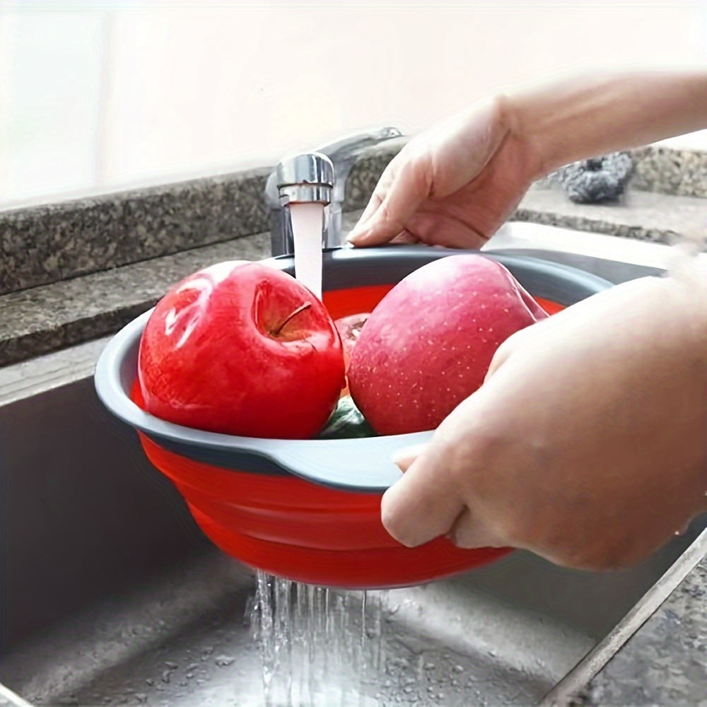 Set de Passoires en Silicone Pliables – Parfaites pour Pâtes, Légumes et Fruits