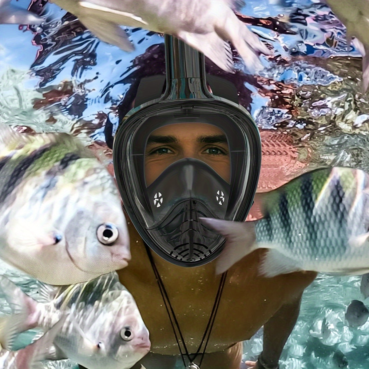 Mintégral – Vision panoramique à 180° et support caméra pour une expérience sous-marine parfaiteasque de snorkeling