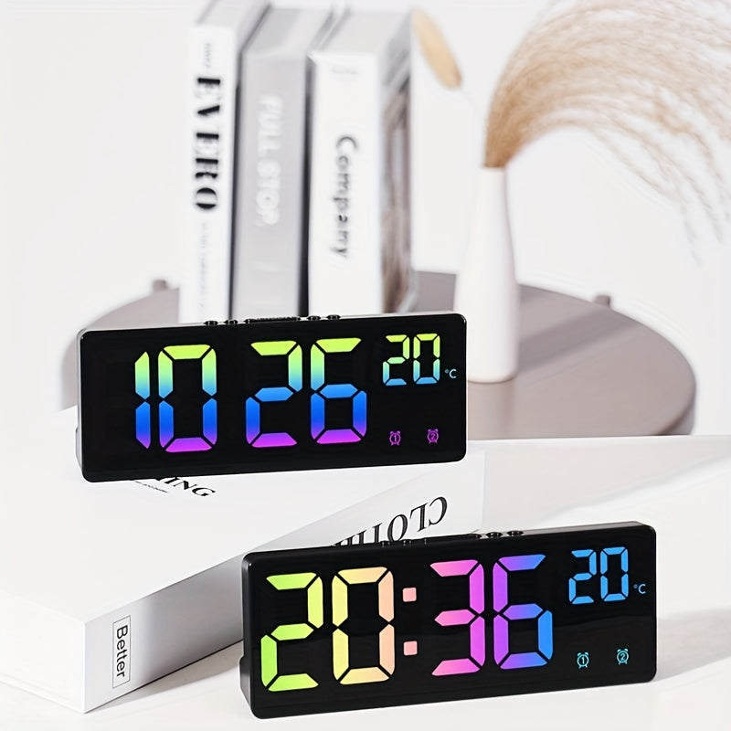 Réveil digital RGB – Commande vocale, double alarme et affichage de la température