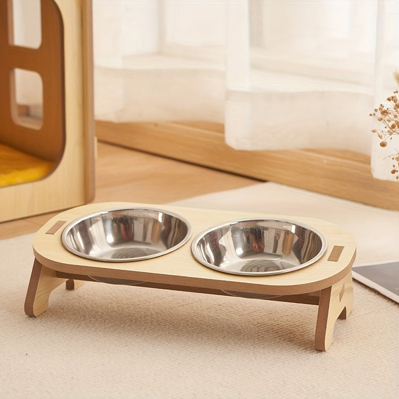 Set de gamelles surélevées pour chat – Repas durable et confortable pour votre chat