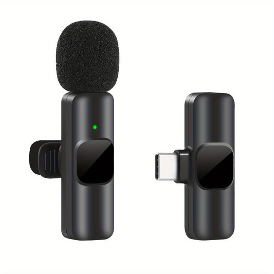 Microphone Lavalier Sans Fil Professionnel - Idéal pour les Enregistrements Vidéo et le Streaming en Direct