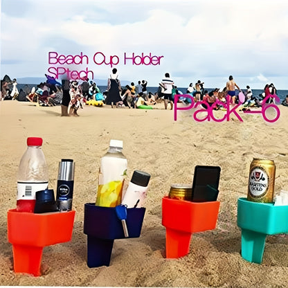 Set de porte-gobelet de plage – Parfait pour boissons et snacks lors de vos aventures à la plage et en pique-nique