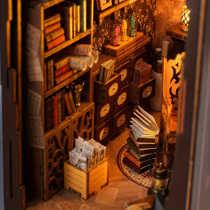 Maison de livres magique – Puzzle 3D en bois pour constructeurs créatifs