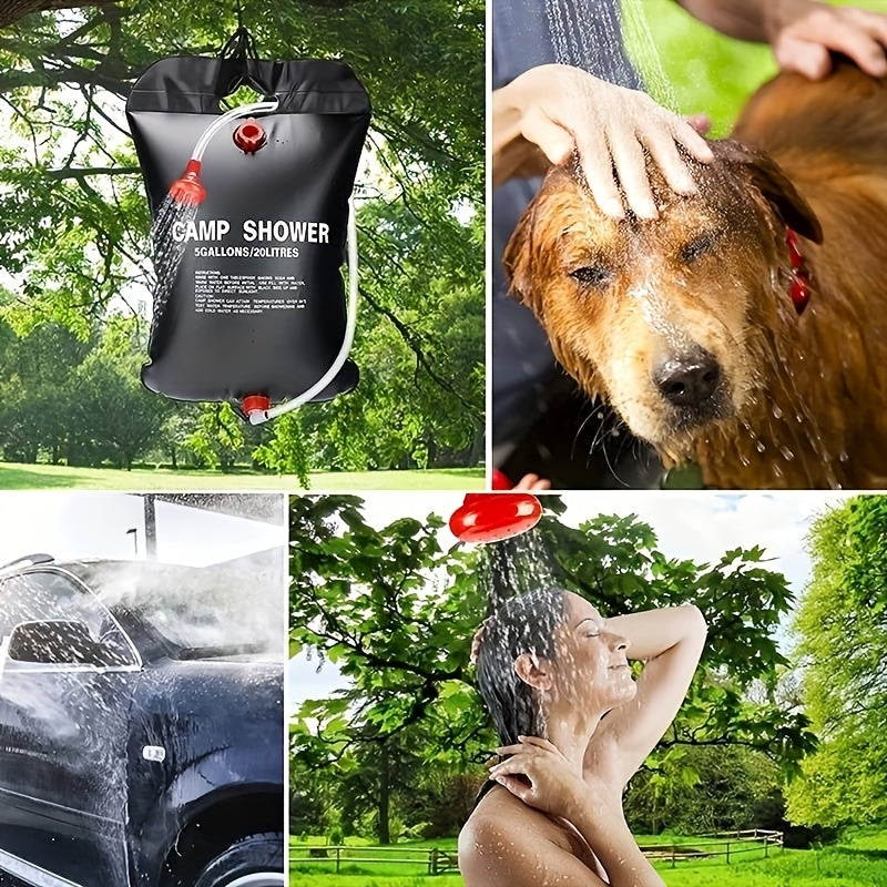 Douche de camping portable – 20L avec tuyau amovible et pommeau réglable