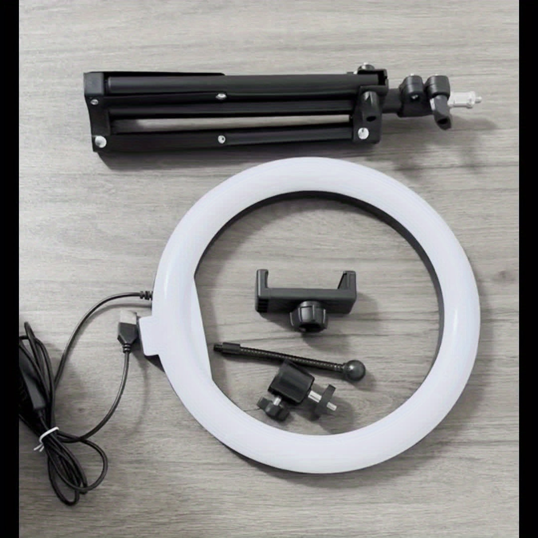 Anneau Lumineux Beauté 10 pouces avec Trépied de 55 cm – Parfait pour Photographie, Vidéographie et Maquillage