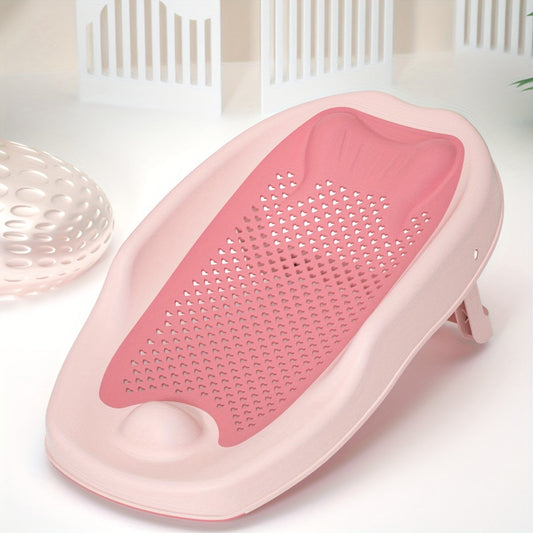 Siège de bain pliable pour enfants - Support de bain antidérapant en forme de poisson pour un bain en toute sécurité