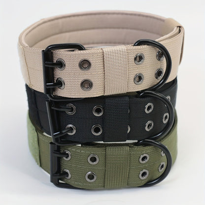 Collier pour chien en nylon réglable – Confort et contrôle pour grands chiens