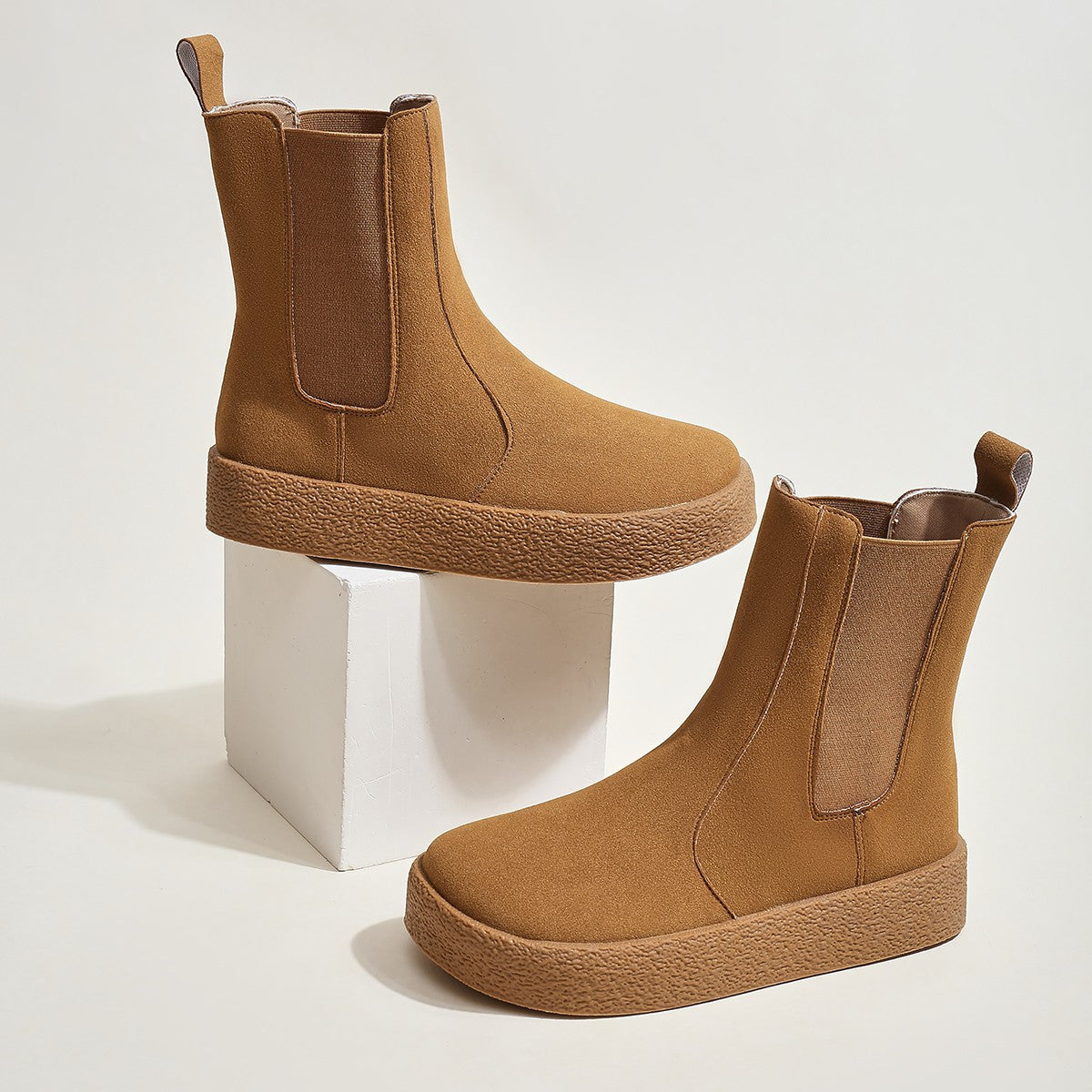 Bottines Chelsea confortables pour femmes - Bottines chaudes et élégantes