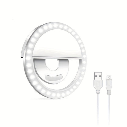 Anneau Lumineux LED Selfie – Idéal pour le Maquillage et la Photographie
