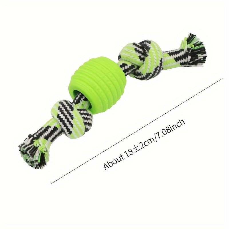 Jouet à mâcher interactif pour chien – Avec boutons colorés et balle en caoutchouc
