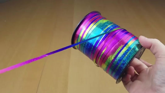 Set de Rubans Curling Holographiques – Parfait pour les Décorations de Fête et l’Emballage Cadeau