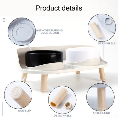 Gamelle double surélevée pour animaux – Repas confortable et sain pour chats et chiens