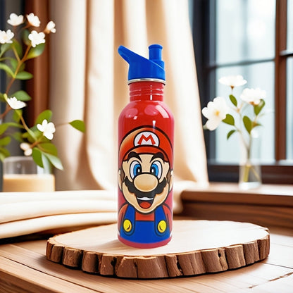 Gourde Super Mario – Bouteille en inox avec bouchon pour enfants