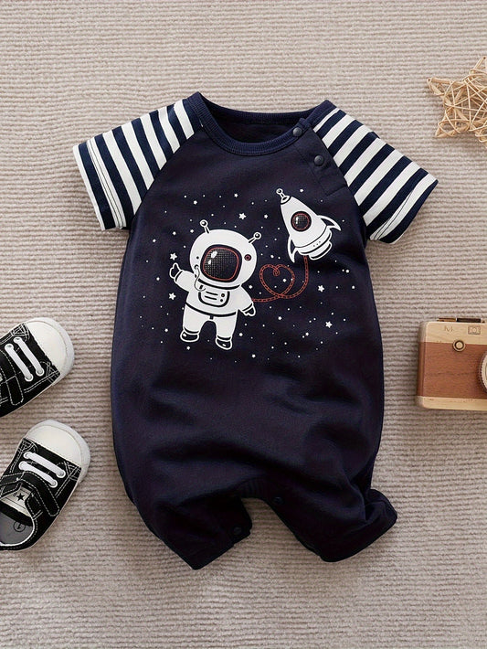 Aventures Spatiales – Body Bébé avec Imprimé Astronautes
