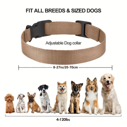 Collier pour chien en nylon réglable – Confortable et durable pour toutes les races