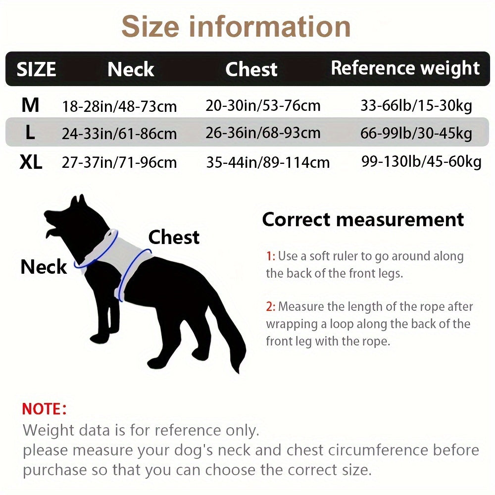 Harnais tactique pour chien avec poches – Nylon durable pour entraînement et aventures