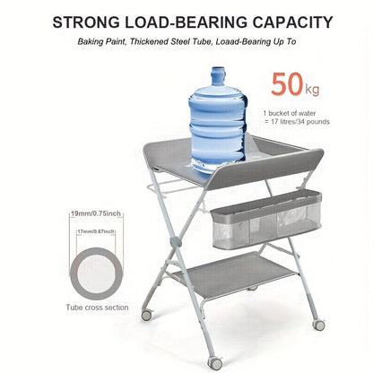 Table à Langer Réglable et Portable pour Bébés – Parfaite pour l’Organisation et le Confort