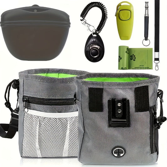 Kit d’entraînement pour chien avec sac banane – Complet avec sifflet, clicker et sacs à déjections