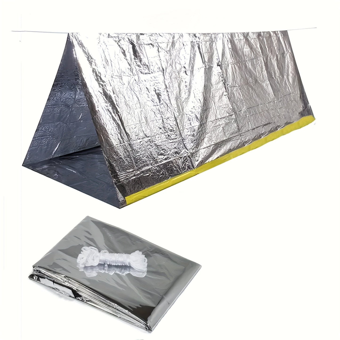 Tente de survie d’urgence – Abri imperméable pour 2 personnes