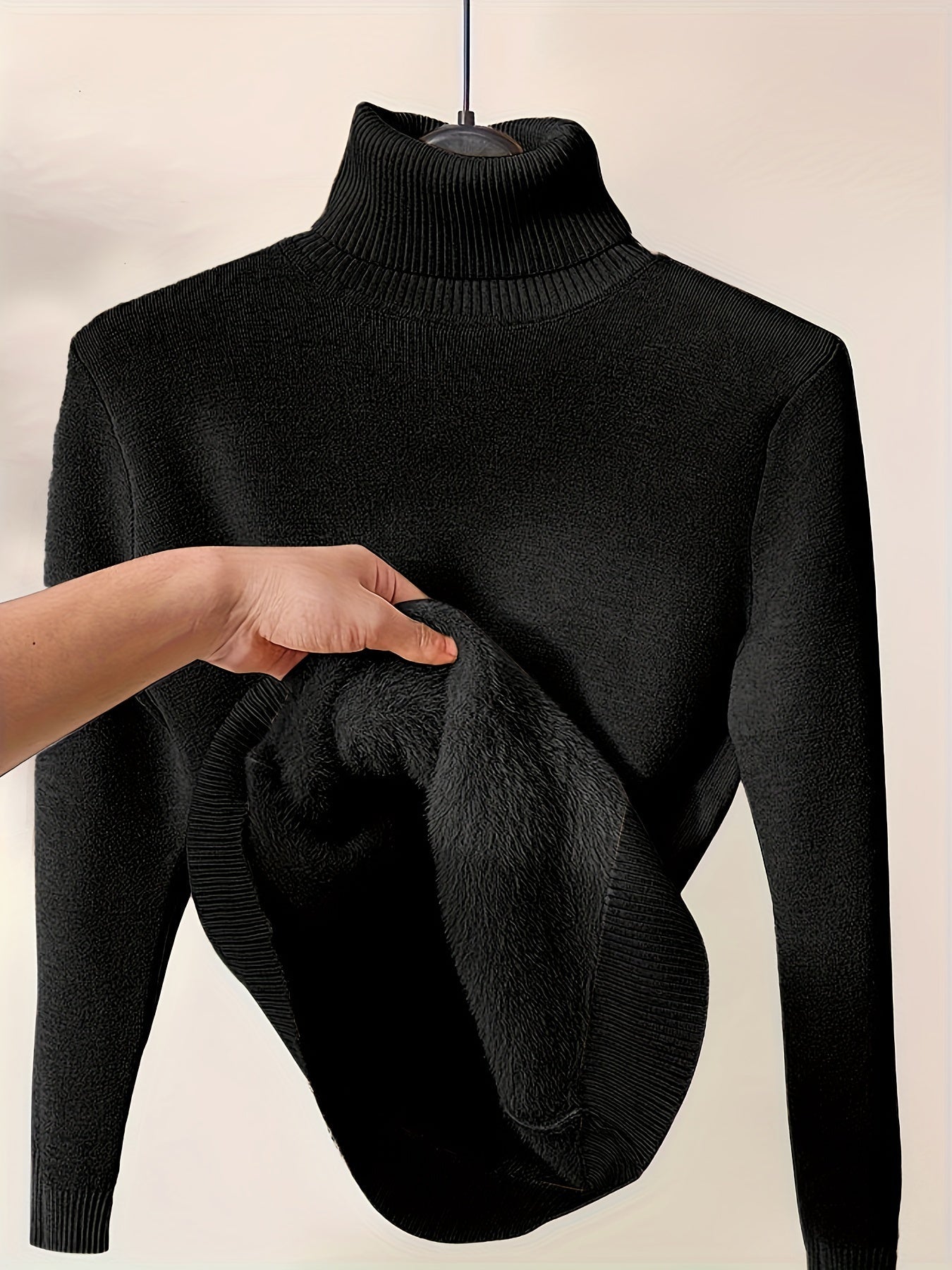 Pull Col Roulé Thermique - Confortable et Chaud pour les Jours Froids
