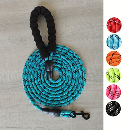 Laisse renforcée réfléchissante avec poignée rembourrée – Durable et sécurisée pour chiens puissants