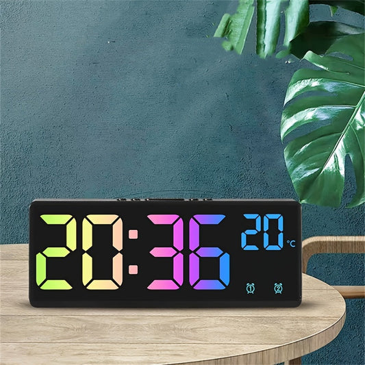 Réveil digital RGB – Commande vocale, double alarme et affichage de la température