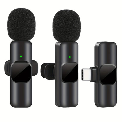 Microphone Lavalier Sans Fil Professionnel - Idéal pour les Enregistrements Vidéo et le Streaming en Direct