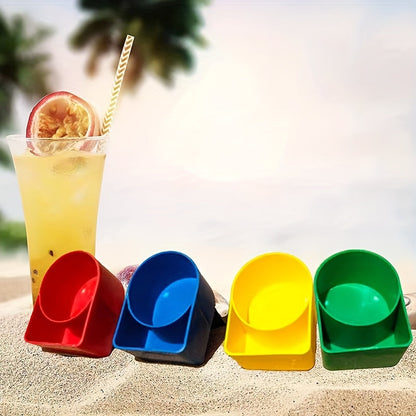 Set de porte-gobelet de plage – Parfait pour boissons et snacks lors de vos aventures à la plage et en pique-nique