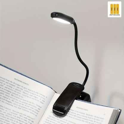 Lampe à pince flexible – Lampe de lecture portable avec col réglable pour la maison ou les voyages