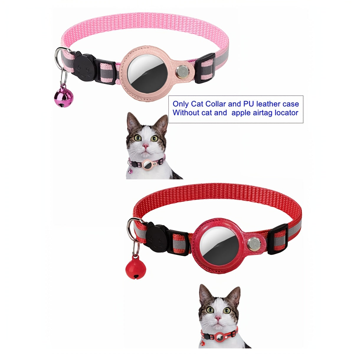 Collier pour chat réfléchissant – Boucle de sécurité et clochette pour une visibilité accrue