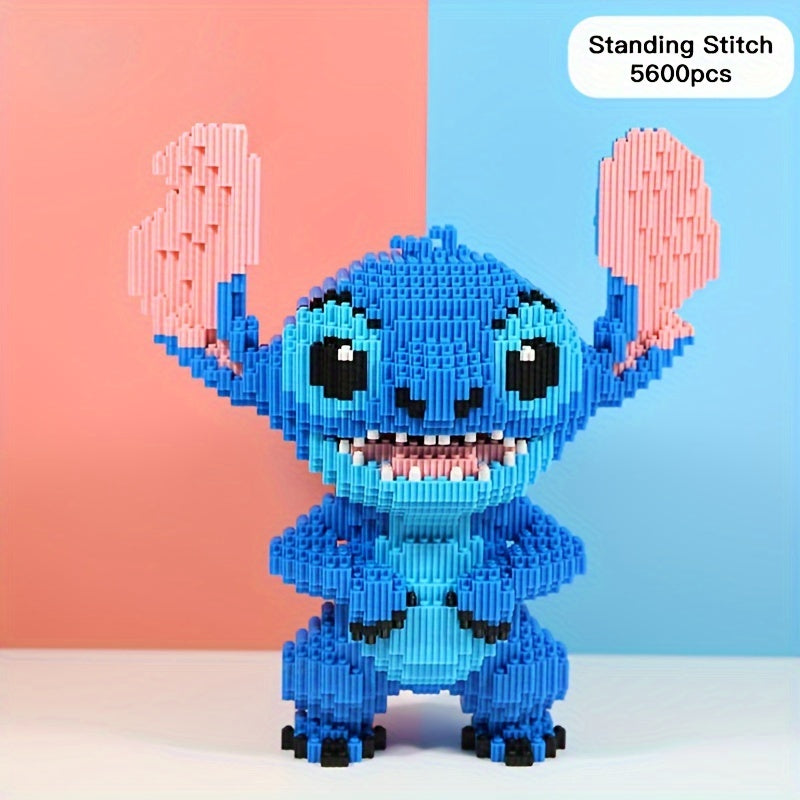 Puzzle de construction 3D Stitch – Modèle coloré et détaillé pour constructeurs créatifs