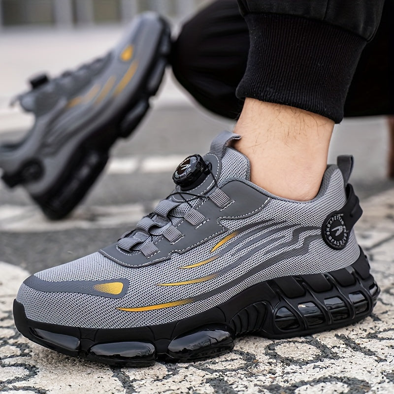 Chaussures de Sécurité pour Hommes - Respirantes et Antidérapantes avec Boucle Rotative