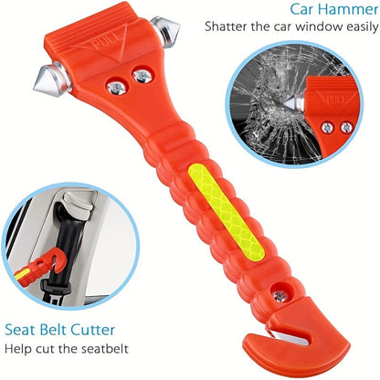 Marteau de sécurité avec coupe-ceinture – Outil de survie essentiel pour la voiture
