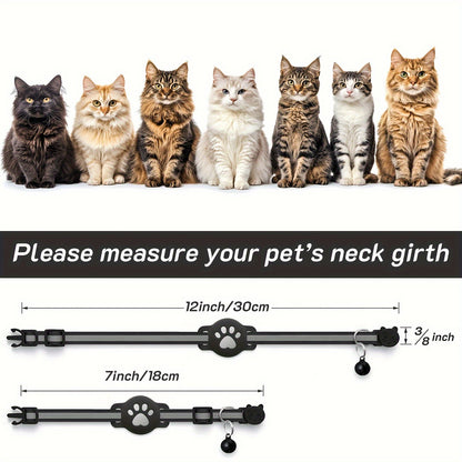 Collier pour chat avec boucle de sécurité et clochette – Réglable pour chats de différentes tailles