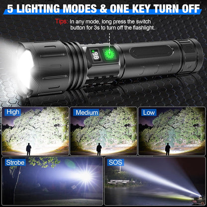 Lampe de poche UltraBright - Puissante et rechargeable
